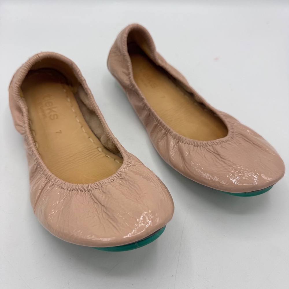Tieks patent nude flats